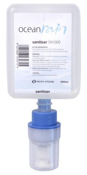 Picture of 1 X 1000ML BLADDER OCEAN RAIN HAND SANITISER